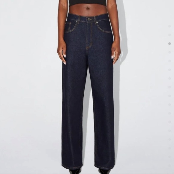 khy Denim - Women's Low Rise Denim Jeans - Dark Blue